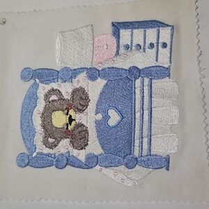 Handmade machine embroidery patch